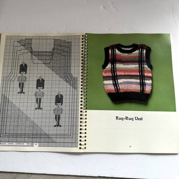 Countryknits Kids Carol Huber 1987 24 Patterns Sweaters American Folk Designs - Picture 10 of 13